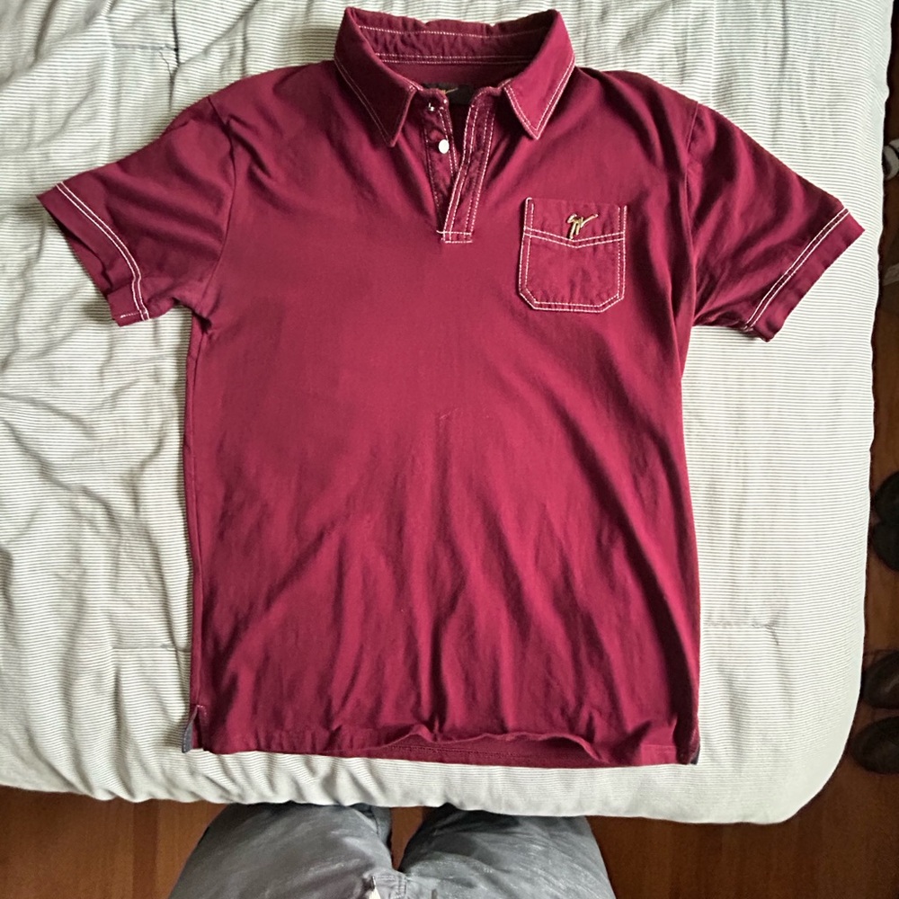 Giuseppe Zanotti Dark Red Polo Shirt